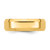 14k Yellow Gold 7mm Beveled Edge Comfort Fit Wedding Band Size 9.5