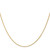 14K 16 inch 1mm Round Parisian Wheat with Lobster Clasp Chain