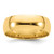 14k Yellow Gold 7mm Lightweight Comfort Fit Wedding Band Size 12