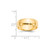 14k Yellow Gold 7mm Lightweight Half Round Wedding Band Size 10.5