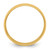 14k Yellow Gold 7mm Lightweight Half Round Wedding Band Size 7.5