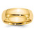 14k Yellow Gold 7mm Standard Weight Comfort Fit Wedding Band Size 12.5