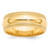 14k Yellow Gold 8mm Double Milgrain Comfort Fit Wedding Band Size 13