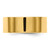 14k Yellow Gold 8mm Lightweight Flat Wedding Band Size 7.5