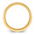 14k Yellow Gold 8mm Standard Weight Flat Comfort Fit Wedding Band Size 6.5