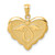 14K Yellow Gold Angel in Heart Pendant