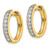 14k Yellow Gold Diamond Milgrain Hinged Hoop Earrings - EM-1B358E47-6017