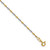 14k Yellow Gold with Rhodium 1.4mm Singapore Chain - PE-7C490C09-5341
