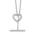14kw 1/3 carat Lab Grown Diamond VS/SI+ G+ Complete 20 inch Heart Toggle Necklace