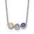 14KW 3 Family Birthstone Necklace Mounting
