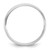 14KW 3.5mm LTW Milgrain Half Round Band Size 9