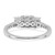 14kw 3-stone Oval Lab Grown VS/SI+ G+ Dia Complete Engagement Ring - RM-91009CCE-9853