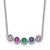 14KW 5 Family Birthstone Necklace Mounting