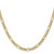 14K 16 inch 4.2mm Semi-Solid Figaro with Lobster Clasp Chain