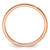 10K Rose Gold 1.2mm Twisted Wire Pattern Stackable Band Size 7.5
