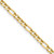 14K 16 inch 4mm Concave Open Figaro with Lobster Clasp Chain