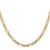 14K 16 inch 4mm Concave Open Figaro with Lobster Clasp Chain