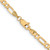 14K 16 inch 4mm Concave Open Figaro with Lobster Clasp Chain