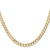 14K 16 inch 5.25mm Open Concave Curb with Lobster Clasp Chain