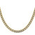 14K 16 inch 5.2mm Semi-Solid with Rhodium Pav‚ Curb with Lobster Clasp Chain