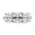 14kw Certified Center 3-stone Oval Lab Grown VS/SI FGH Dia Complete Engagem