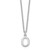 14KW Cutout Letter O Initial Necklace