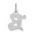 14KW Diamond-cut Letter E Initial Charm
