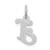 14KW Diamond-cut Letter J Initial Charm