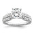 14kw Lab Grown Diamond VS/SI+ G+ Semi Round Eng Ring