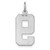 14kw Large Brushed Diamond-cut  Number 9 Charm