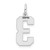 14kw Medium Satin Number 3 Charm