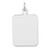 14kw Plain Rectangular .027 Gauge Engravable Disc Charm