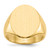 14k 16.0x20.5mm Closed Back Mens Signet Ring