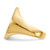 14k 16.0x20.5mm Closed Back Mens Signet Ring
