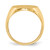 14k 16.0x20.5mm Open Back Mens Signet Ring