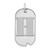 14kw Polished Letter H Initial Dog Tag Pendant