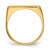 14k 16.5x5.0mm Closed Back Signet Ring