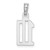 14kw Polished Number 10 Pendant