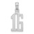 14kw Polished Number 16 Pendant