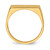 14k 16.5x8.0mm Open Back Mens Signet Ring