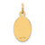 14k 16x9.5mm Oval Non-enameled Medical Jewelry Pendant
