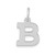 14KW Small Block Letter B Initial Charm
