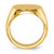 14k 17.0x17.0mm Open Back Mens Signet Ring