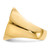 14k 17.5x19.5mm Closed Back Mens Signet Ring