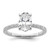 14kw Solitaire with Flair Oval 1.5ct Center VS DEF Cert. LG Diamond Comp.