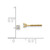 14ky .10ct. SI3 G-I Diamond Stud Thread on/off Post Earrings