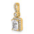 14ky .75 ct. Radiant Diamond Pendant Mounting