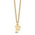 14KY Cutout Letter F Initial Necklace