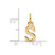 14ky Cutout Letter S Initial Pendant - XN-12718077-4391