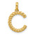 14ky Fancy Twist Letter C